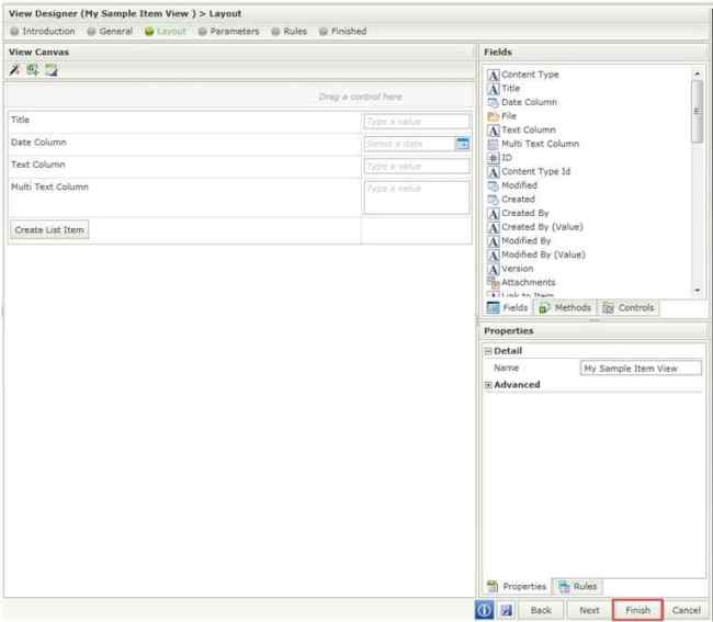 Click on Finish button